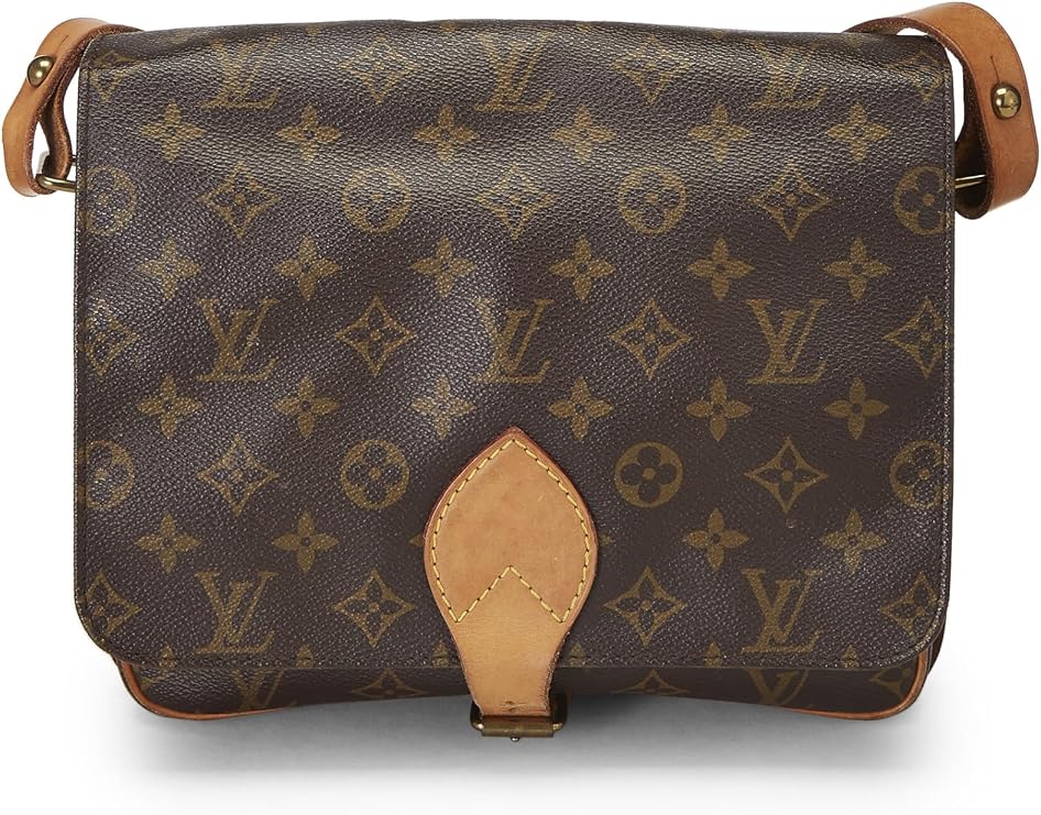 Pre-loved Monogram Canvas Cartouchiere GM, Brown