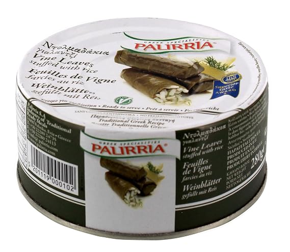 Palirria Stuffed Vine Leaves 280 Gram Can