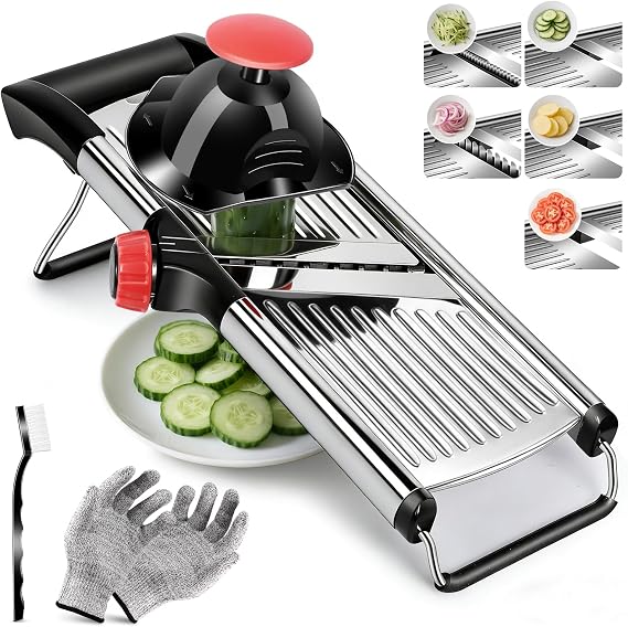 Masthome Mandoline Slicer for Kitchen,Adjustable Mandoline Food Slicer