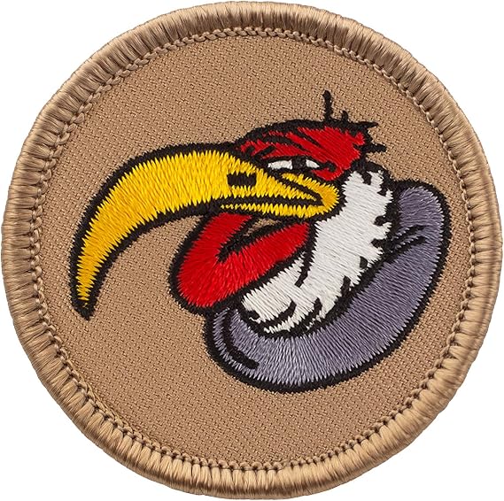 Buzzard Patrol Patch - 2" Diameter Round Embroidered Patch