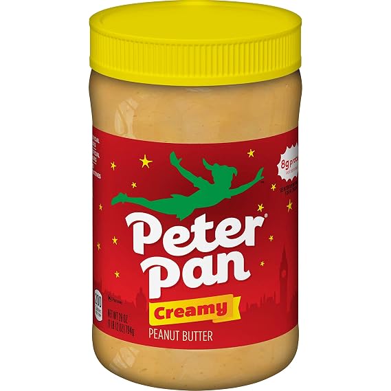 Peter Pan Creamy Peanut Butter, with Roasted Peanuts, Gluten Free, 28 oz