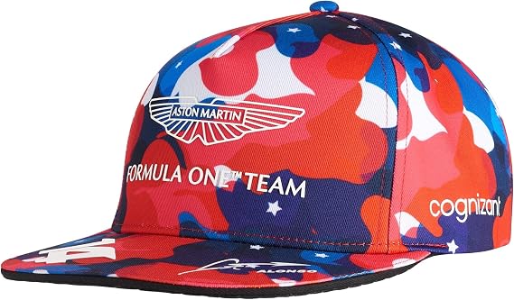 Aston Martin Cognizant F1 Fernando Alonso Special Edition Kimoa USA GP Hat Multicolored