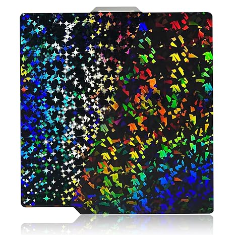 IdeaFormer Double-Sided Smooth Confetti PEF+Starry PEY Printing Plate for Bambulab X1 X1C X1E P1P P1S A1, Spring Steel PEF+PEY Spring Steel Print Bed Smooth Plate for Bambu Lab 3D Printer