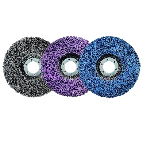 Stripping Wheel Discs 4 1/2 Inch for Angle Grinder - 4.5''x7/8'' Silicon Carbide Sanding Discs Grinding Strip Wheel Disc with 7/8'' Arbor for Cleaning,Remove Rust,Paint,Welds,Coating