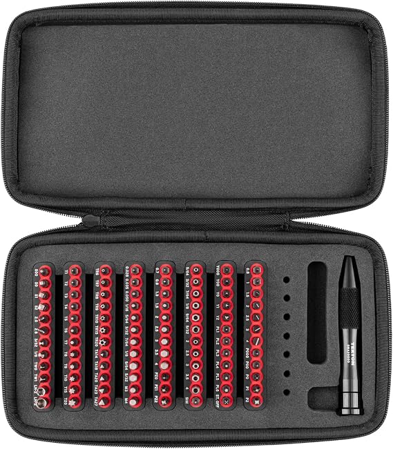 TEKTON 4 mm Precision Bit Driver and Bit Set, 97-Piece | DBA93100 | Zipper Case, Custom Foam