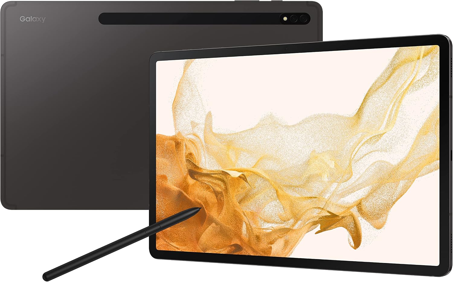 Galaxy Tab S8 Tablet, 128GBMicroSD Up to 1TB, 12.4120HzIn-Screen Fingerprint Authentication, OLED Display, 10,090mAh, S Pen Included, Graphite
