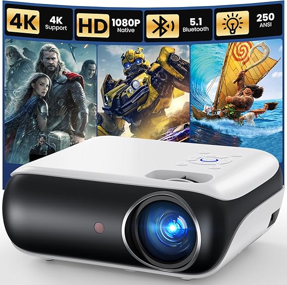 HAPPRUN Native 1080P Outdoor Smart Projector-Standard