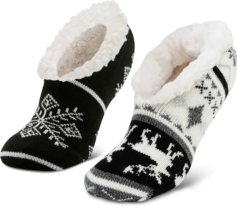 Sof Sole Women's Fireside Slipper Socks (2-Pair)