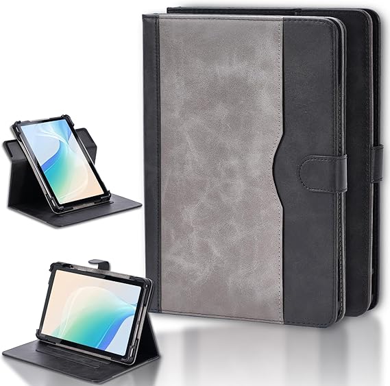 Case for iFLYTEK Smart VoiceBook 6.0-Inch eReader Case 360 Degree Rotation Multi-Viewing Angels PU Leather Stand Folio Cover Black