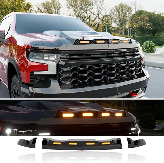 Hood Protector Compatible with 2019-2024 Chevy Silverado 1500 ZR2