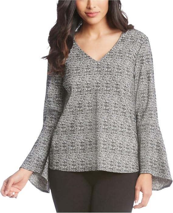 Karen Kane Women's Plus-Size Bell Sleeve Top