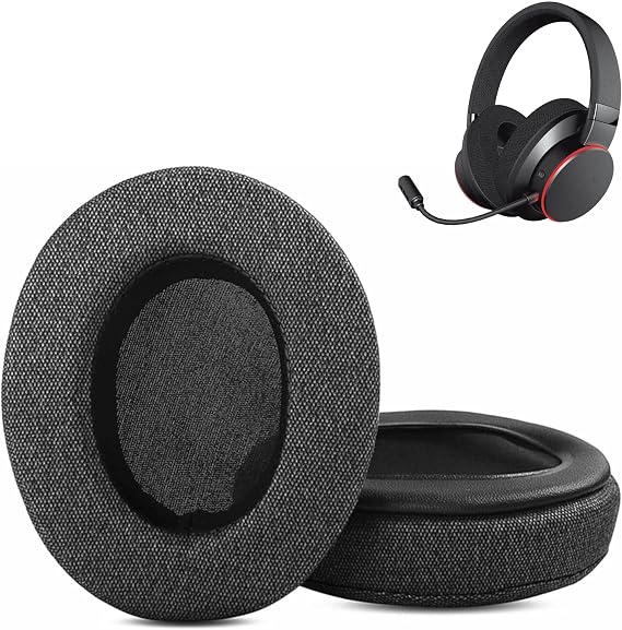 Sound BlasterX H6 Headset Ear pads replacement Compatible with Creative Sound BlasterX H6 7.1 USB Gaming Headset(Textile fabric and Memory Foam ear cushions)