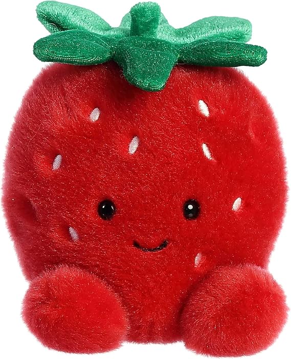 Aurora Adorable Palm PalsTM Juicy StrawberryTM Stuffed Animal - Fun Collectible Plush for Kids and Adult Collectors - Perfect for Decorating Rooms and Birthday Gifts - Red 4.5 Inches
