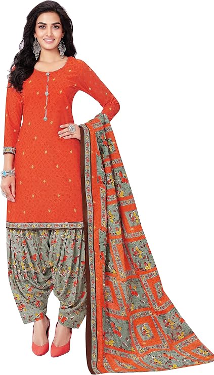 Miraan Cotton Printed Readymade Salwar Suit For Women (BANDCOLOR1740)