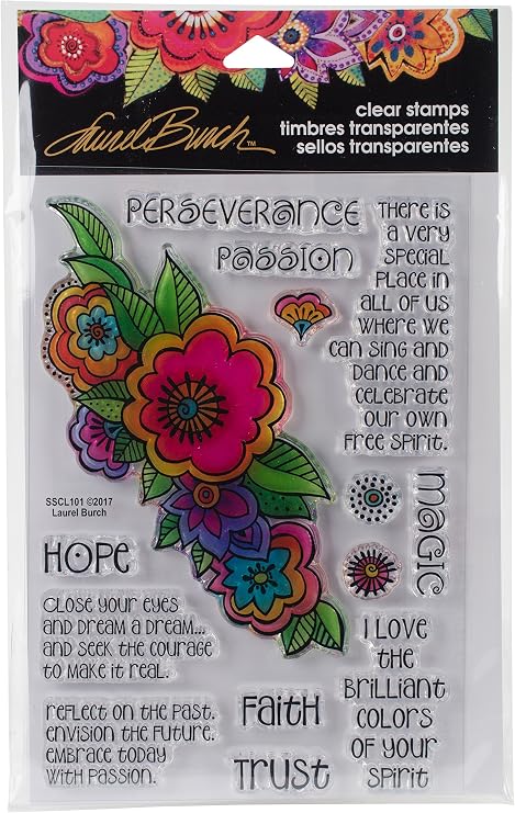 Stampendous Laurel Burch Stamps Floral Reflections