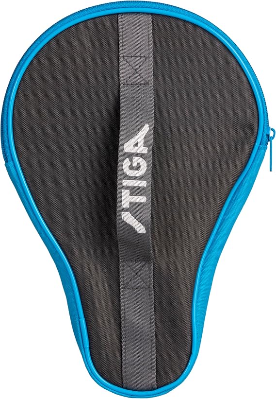 STIGA Ping Pong Paddle Cover Padded Table Tennis Racket Case with Heavy-Duty Vinyl Construction, Zipper Closure, Reinforced Edge Protection for Travel and Storage