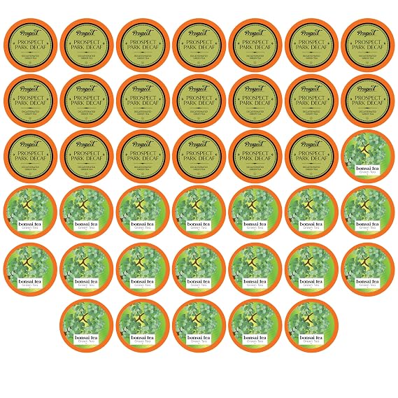 Two Rivers Assorted Tea Go Green Tea Pods Variety Sampler Pack for Keurig K Cup Brewers, 40 Count