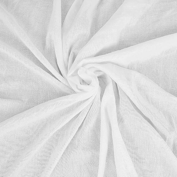 FT Muslin Fabric 100% Cotton Cheesecloth Fabric 55" Wide (White, 2m) | Grade 90 Unbleached Cotton Muslin Fabric for Cooking, Straining, Baking, Embroidery, Halloween Décor & Crafts