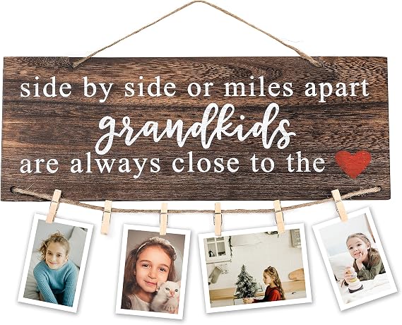 Grandma Picture Frame from Grandkids, Grandparents Gift Photo Holder