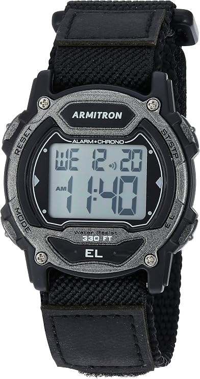 Armitron Sport Unisex Digital Chronograph Nylon Strap Watch