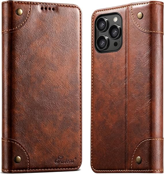SINIANL for iPhone 13 Pro Max Wallet Case with Card Holder, Khaki