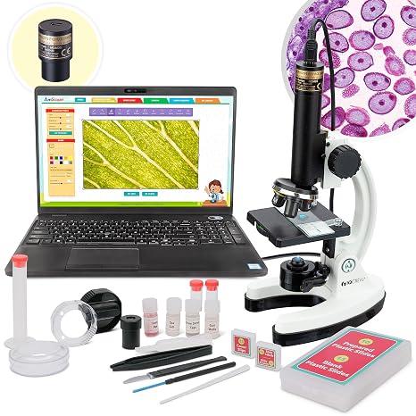 AmScope M40-K-MDM35 1200X Monocular Compound Microscope Digital Camera Kit