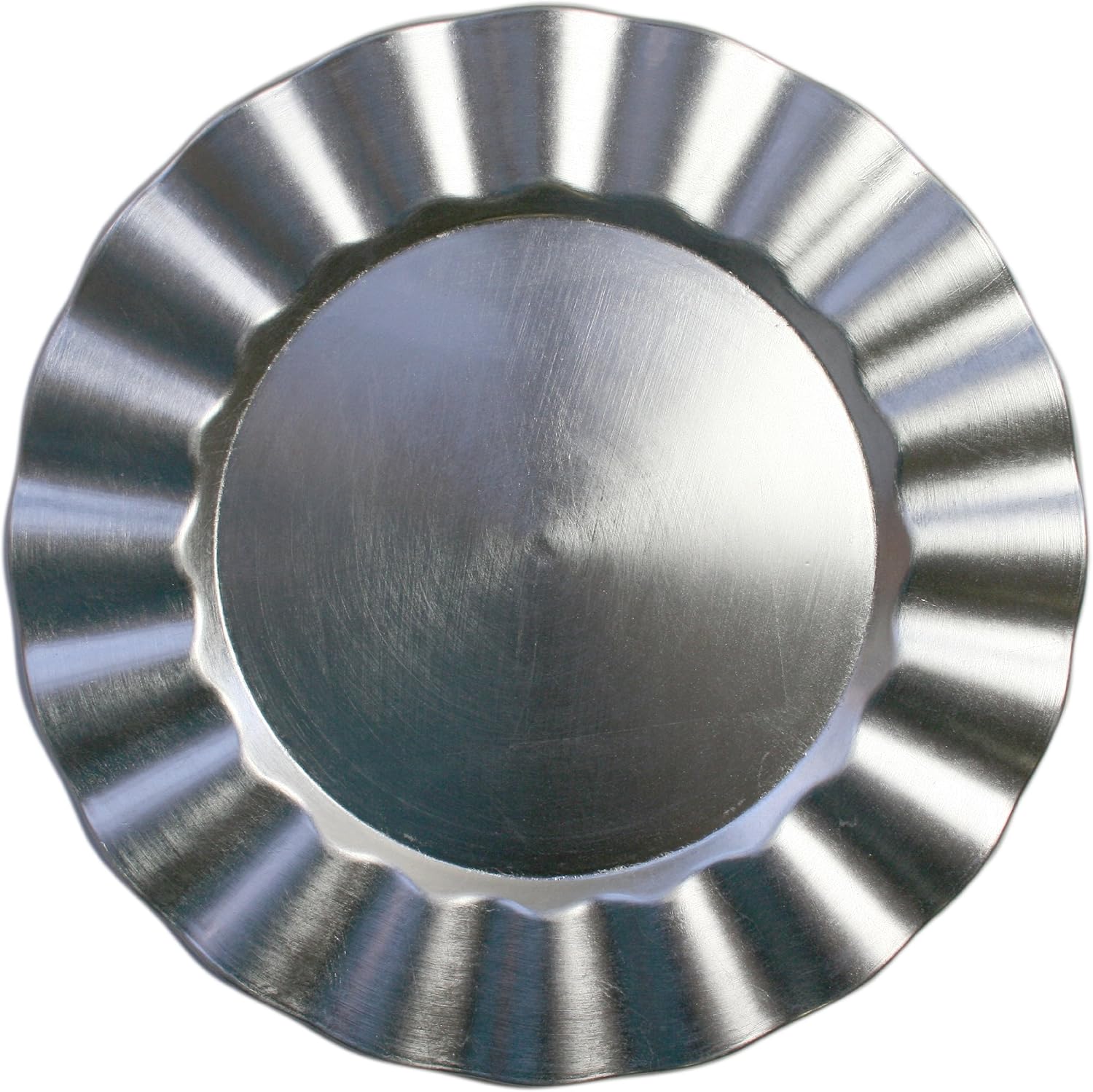 Chargeit by Jay Silver Ruffle Rim Charger
