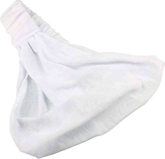 Headwrap Headband Elasticated Head Wrap Cotton In Many Colours Stretchy 3 In 1 White