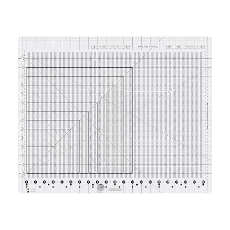 Creative Grids Stripology XL Slotted Quilting Ruler - CGRGE1XL Made in USA, 17-3/4in x 22in, Non-Slip Grip Extra Large Acrylic Fabric Strip Cutting, Sewing, Crafting, Patchwork Ruler & Template