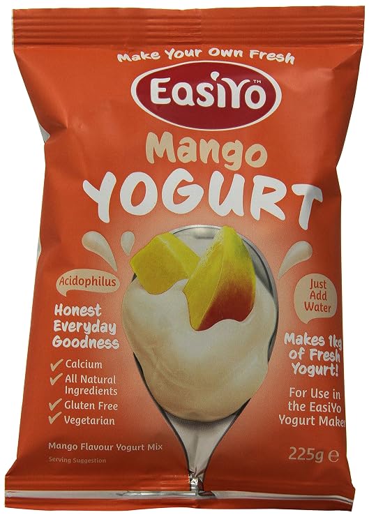 EasiYo Yogurt Mix, Mango, 8 Count