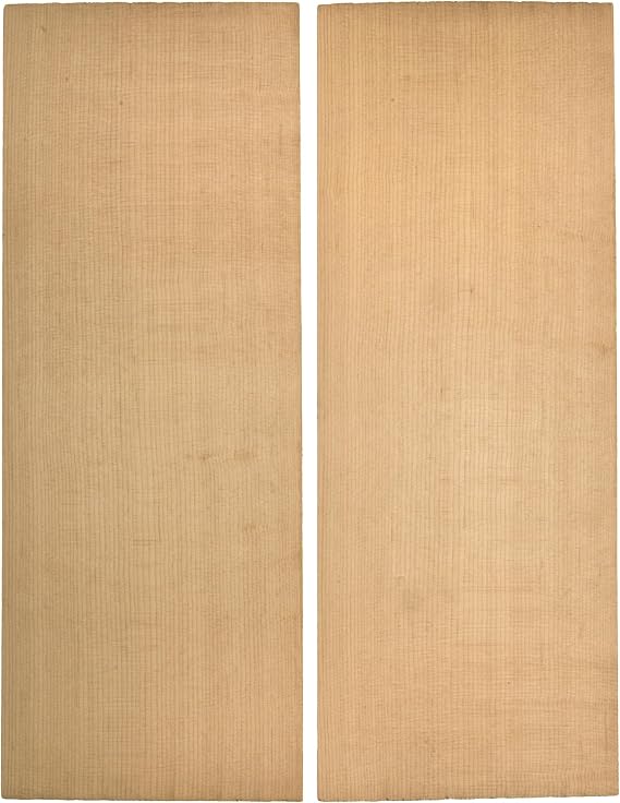 StewMac Torrefied Sitka Spruce Dreadnought Soundboard, Unsanded AAA | Bookmatched Quartersawn Halves, 8.5x21 in Each, 5/32 in Thick, Heat-Treated for Vintage Tone and Dimensional Stability