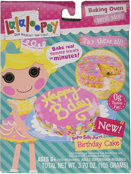 Lalaloopsy Baking Oven Mix Confetti Cake with Hot Pink Frosting