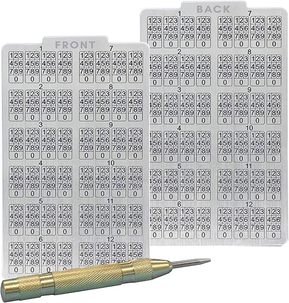 Taurus Cold Steel Bitcoin Wallet - Crypto Wallet Ledger - Cryptocurrency, Hardware, Digital Wallet Keepkey - Double Sided Stainless Steel Recovery Seed Phrase - Indestructible