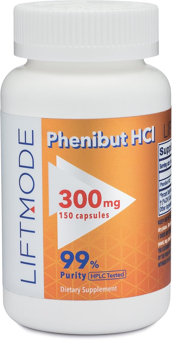 Phenibut HCl 300MG, 150 count - Phenibute, Beta-phenyl GABA
