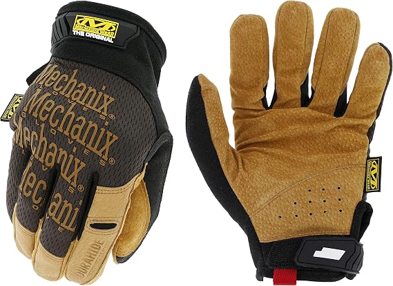 Mechanix Wear Original Leather Work Gloves Brown/Black, Small