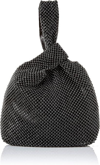 Jessica McClintock Womens Logan Mesh Pouch Evening Bag