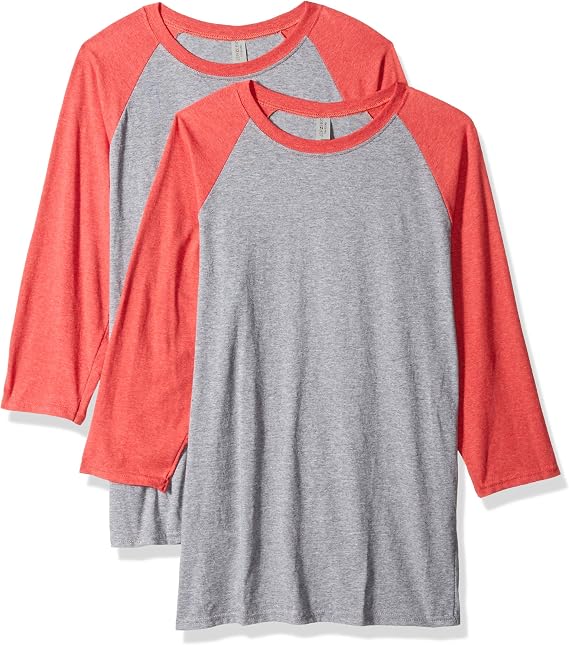 Jerzees Men's Tri-Blend Baseball Raglan (2-Pack)