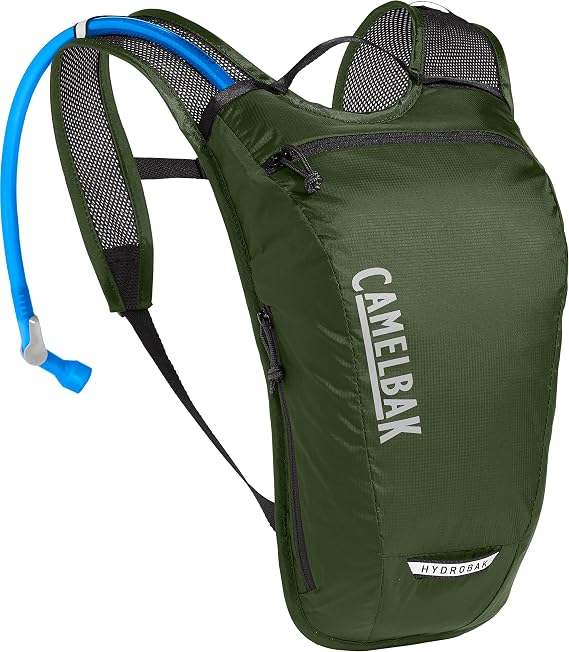 CamelBak Hydrobak Light Bike Hydration Pack, Army Green | Lightweight and Durable Materials, Air Support Light Back Panel, Ventilated Harness, Secure Zippered Pocket
