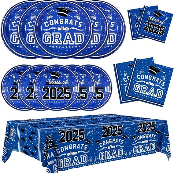 Graduation Backdrop with Graduation Plates
