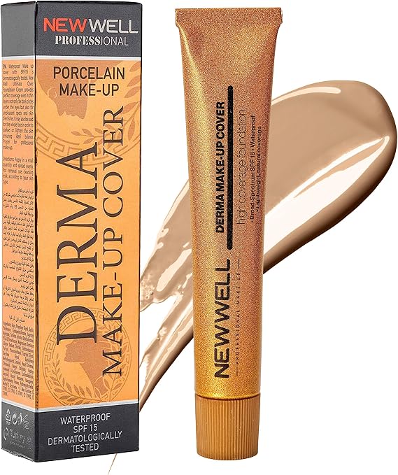 New Well Derma Make-Up Cover Foundation - Bronze