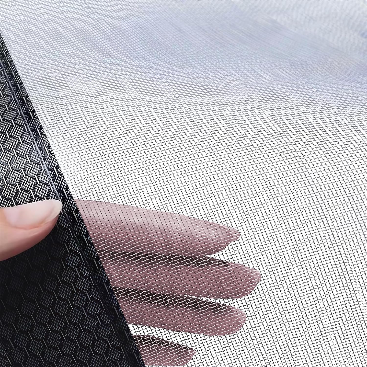 Heavy Duty Garage Screen Door for 2 Car Garage Pull Down, LOVIGA 16×7FT Thickened Fiberglass Garage Door Screen Garage Net Screen with Magnet, Tear-Resistant, Easy Assemble, Fine Mesh Keep Bugs Out