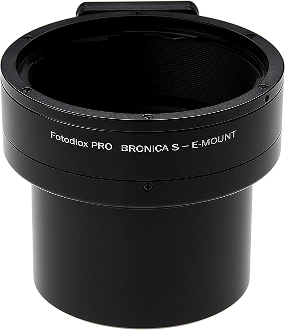 Fotodiox Pro Lens Mount Adapter - Compatible with Bronica S Mount Lens to Sony Alpha E-Mount Mirrorless Camera Body, (BRNS-SNE-P)