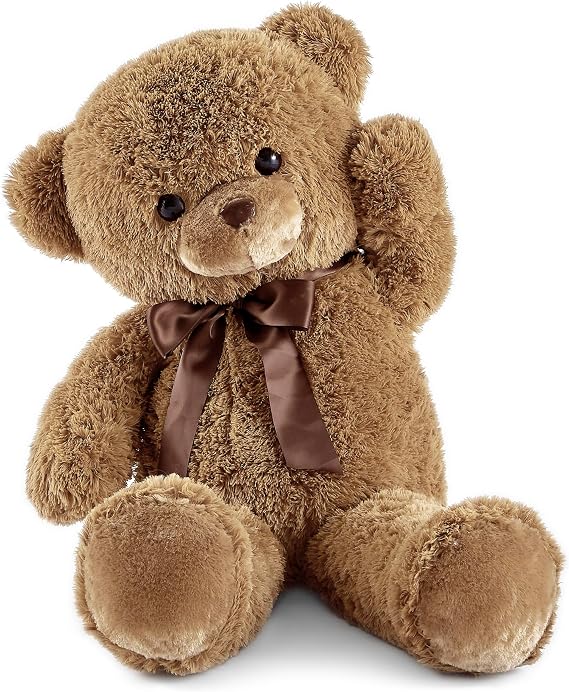 YunNasi Big Teddy Bear Stuffed Animal 35 inches Giant Stuffed Bear Gift for Girlfriend Children on Birthday, Brown
