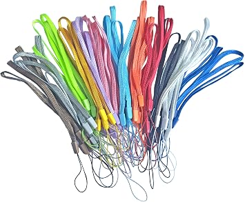 Multi-Color Wrist Straps Lanyards Strings for USB Flash Drive Memory Stick Stylus Pens and Small Items with Microfiber Cloth (48 Pack), multicolor