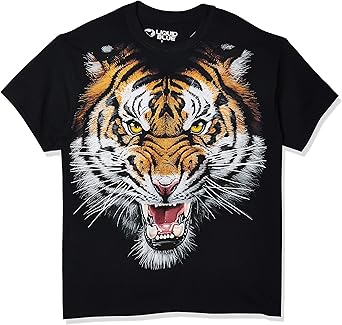 Liquid Blue Men's Tiger Face T-Shirt