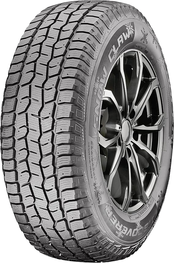 Cooper Discoverer Snow Claw Winter 195/75R16C 110/108R Tire | Commercial Highway Studdable Winter Traction 110/108R Rated D (8 Ply) Radial Construction Black Sidewall Tire