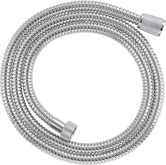 GROHE 28143000 RelexaFlex 59" Metal Longlife Shower Hose, Starlight Chrome