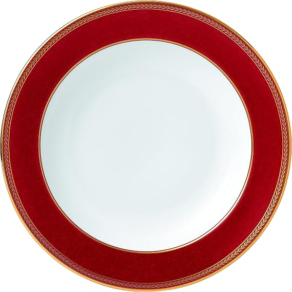 Renaissance Red Rim Soup Plate 9"