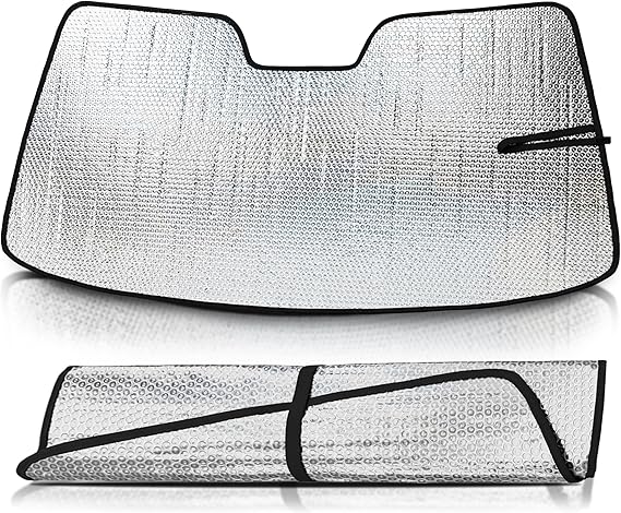 Autotech Park Sunshade Compatible with 2009-2013 Toyota Corolla Sedan Front Windshield, Custom-fit Sunshade